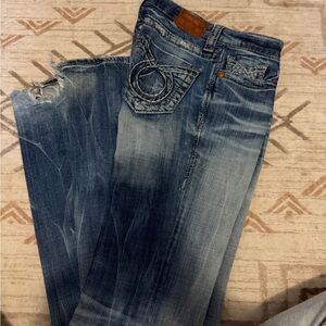 Big Star Faded Blue Straight Leg Jeans